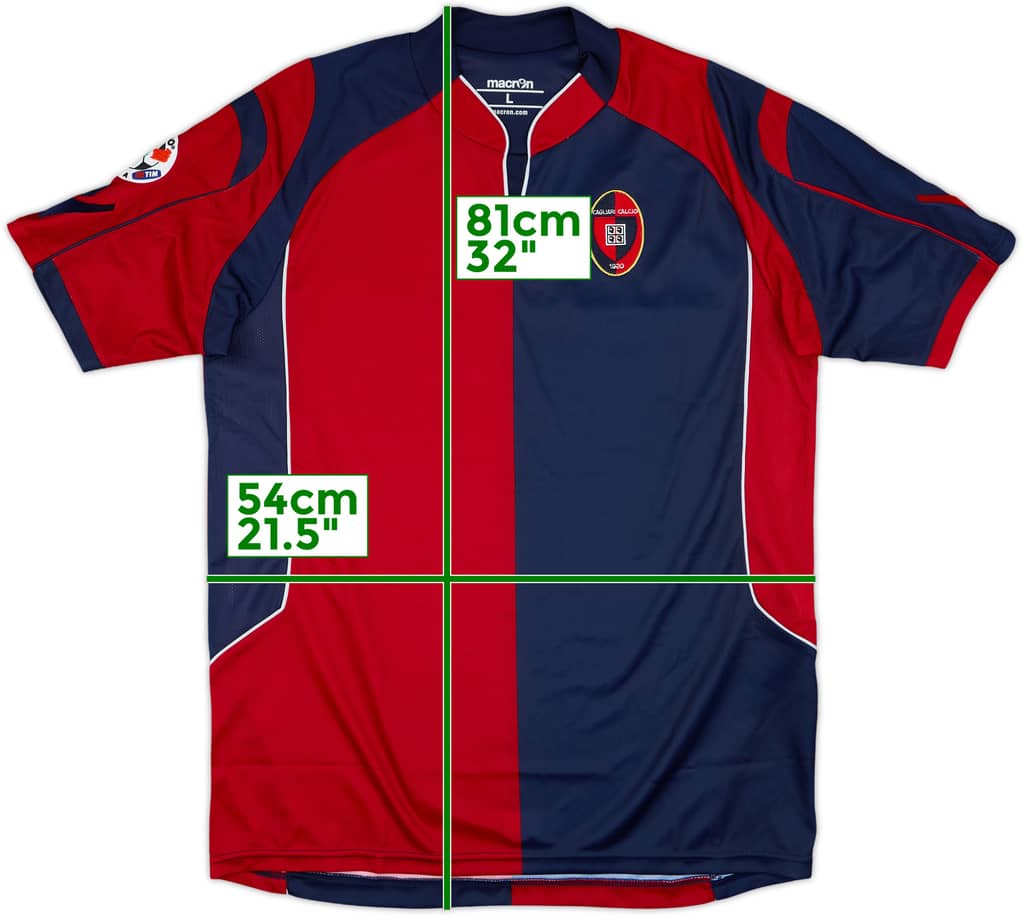 2009-10 Cagliari Home Shirt - 9/10 - (L)