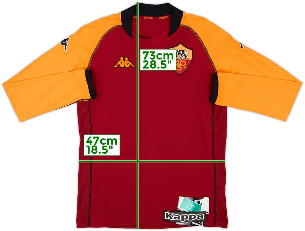 2002-03 Roma European Away L/S Shirt (L)