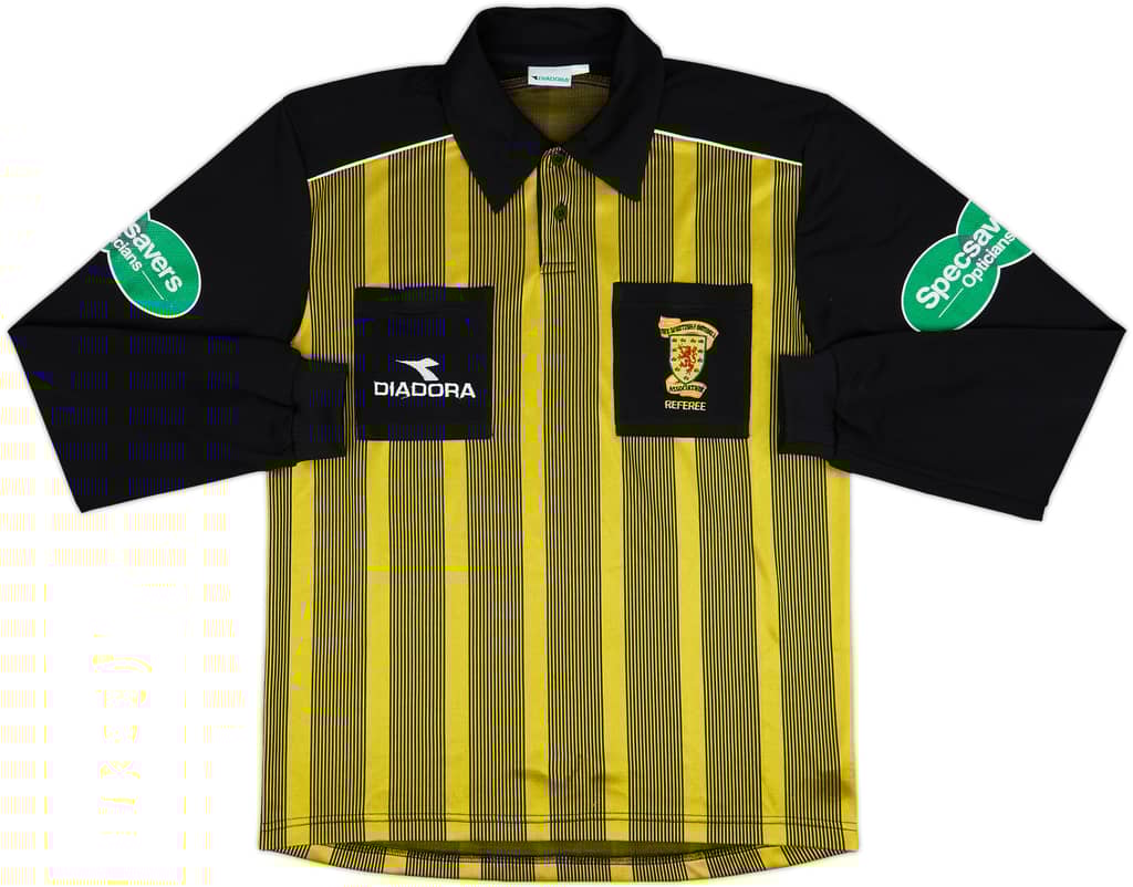 1999-00 Scotland Diadora Referee L/S Shirt - 7/10 - (L)