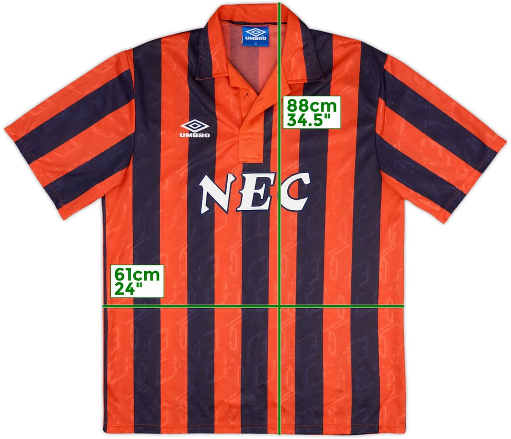 1992-94 Umbro Template Shirt (Everton) - 6/10 - (XL)