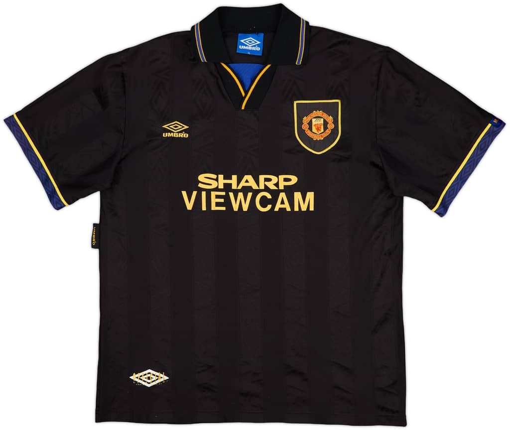 1993-95 Manchester United Away Shirt - 8/10 - (XL)
