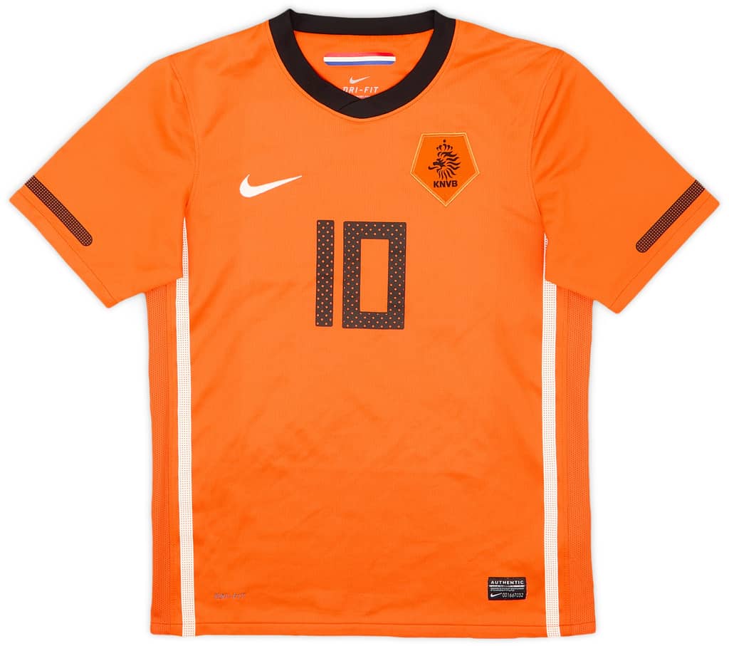 2010-11 Netherlands Home Shirt #10 - 6/10 - (L.Boys)