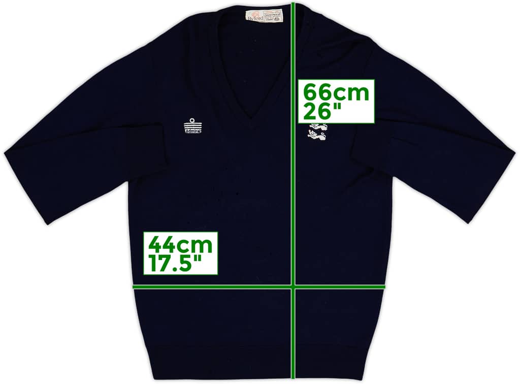 1980-82 England Admiral Suéter tejido - 4/10 - (M)