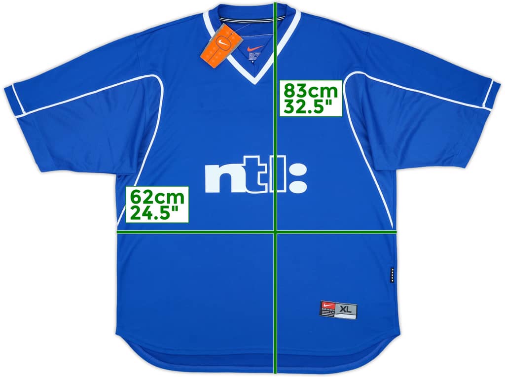 1999-01 Nike Template Shirt (Rangers) (XL)