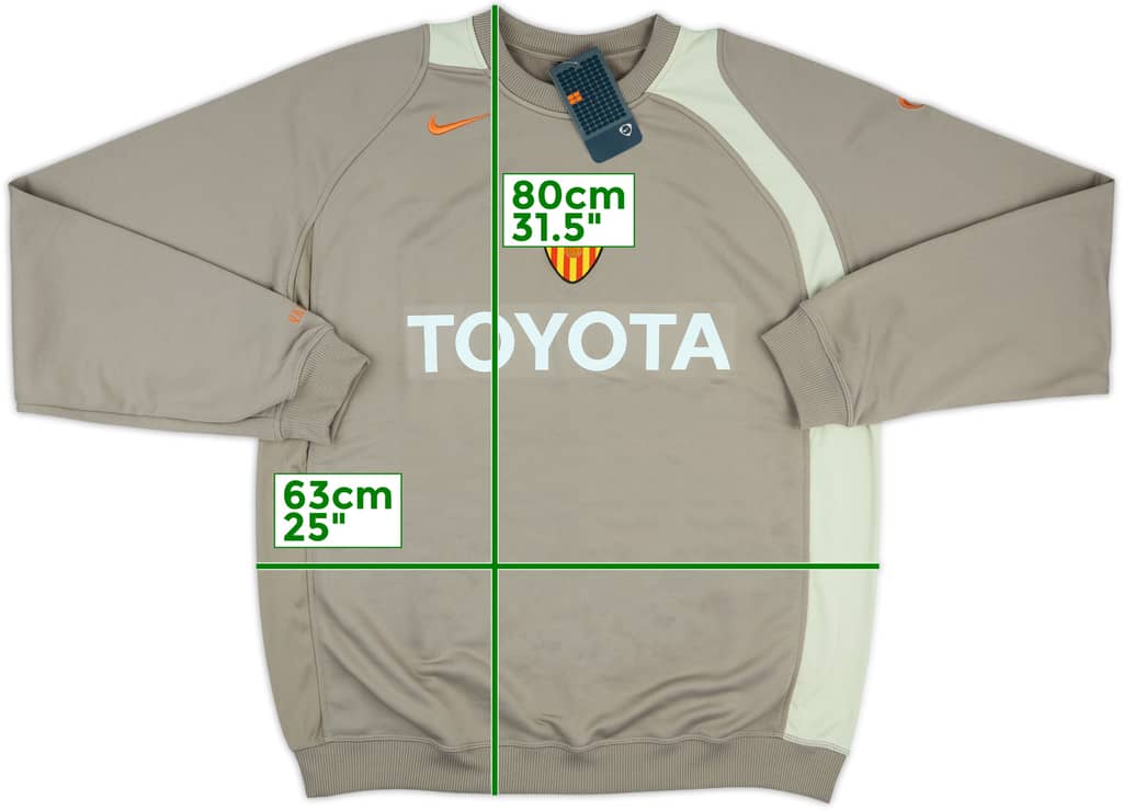 2004-05 Valencia Nike Sweat Top (XL)