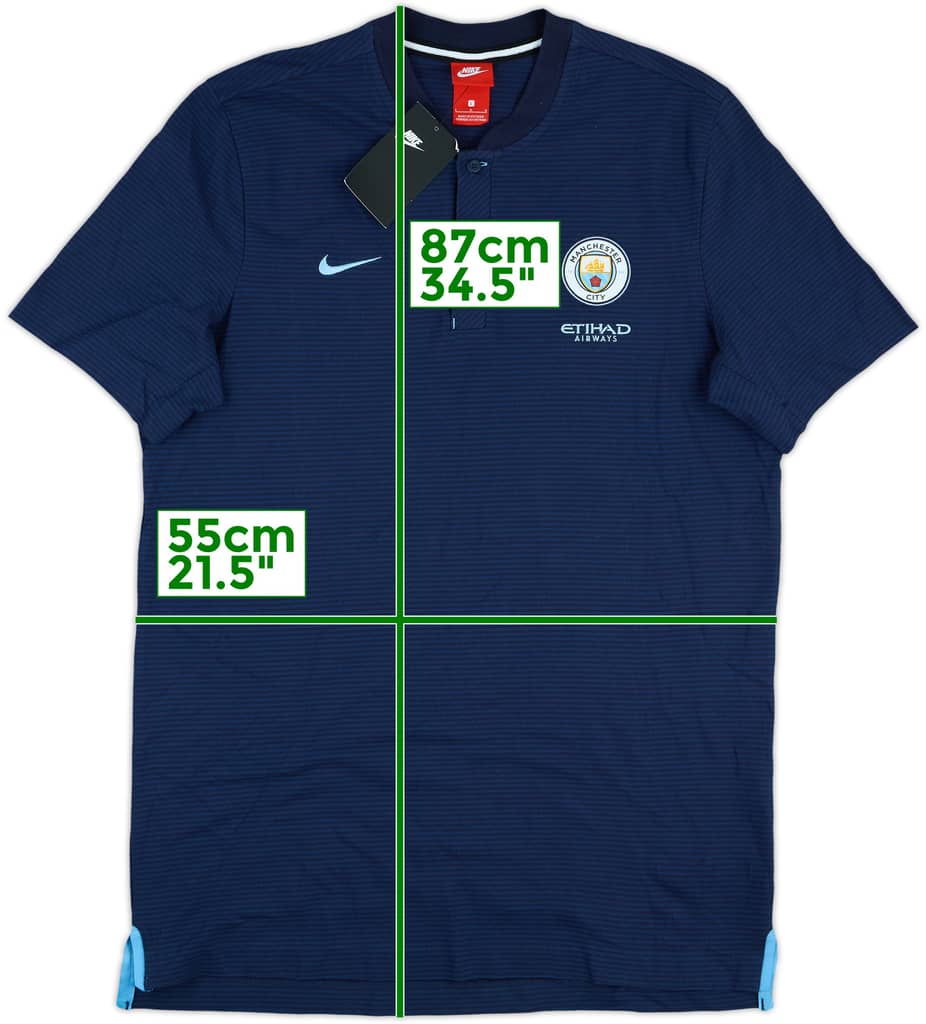2017-18 Manchester City Nike Polo Shirt (L)