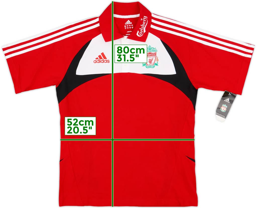 2007-08 Liverpool adidas Polo Shirt (S)