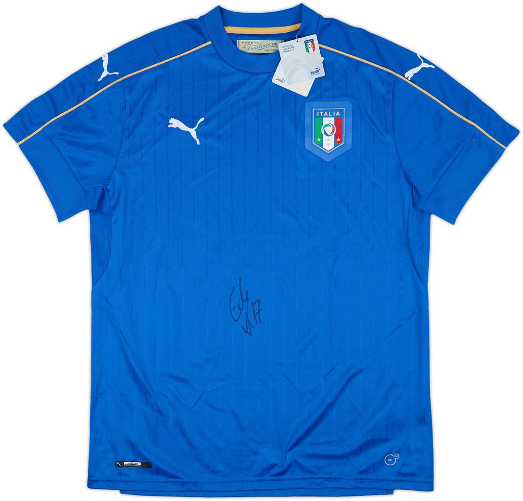 2016-17 Italy Signed Home Shirt (L)