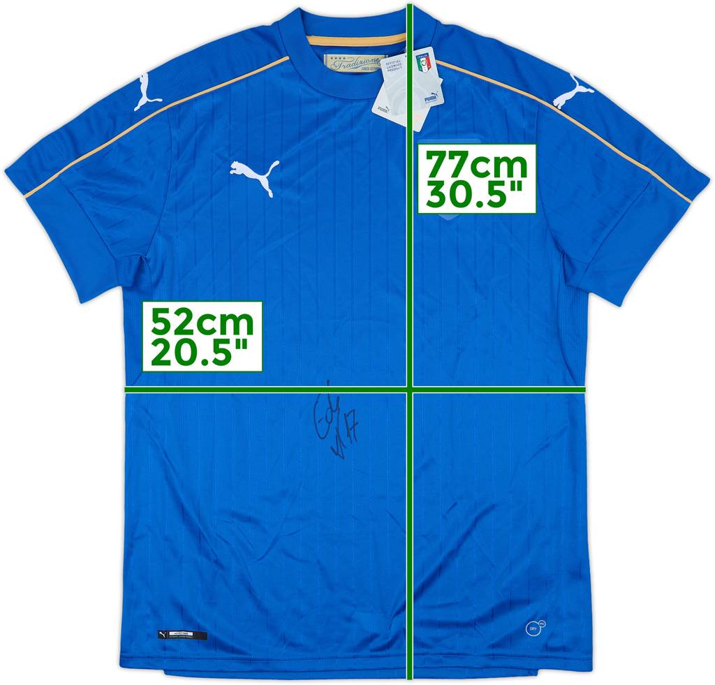 2016-17 Italy Signed Home Shirt (L)