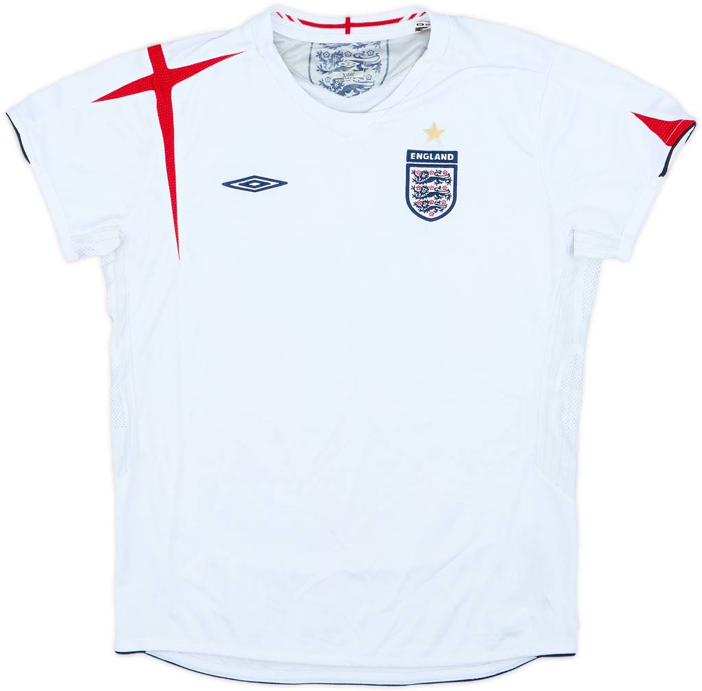2005-07 England Home Shirt - 7/10 - (Women's M)