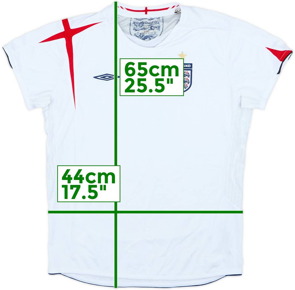 2005-07 England Home Shirt - 7/10 - (Women's M)