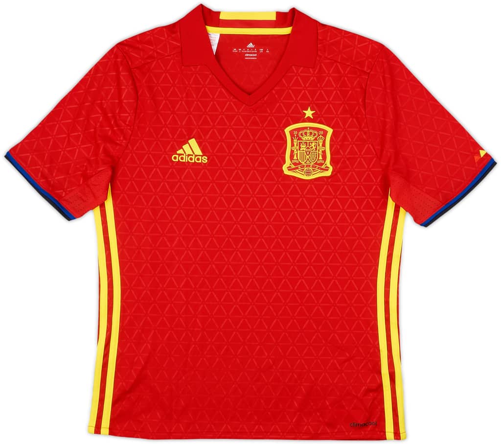 2016-17 Spain Home Shirt - 10/10 - (L.Boys)