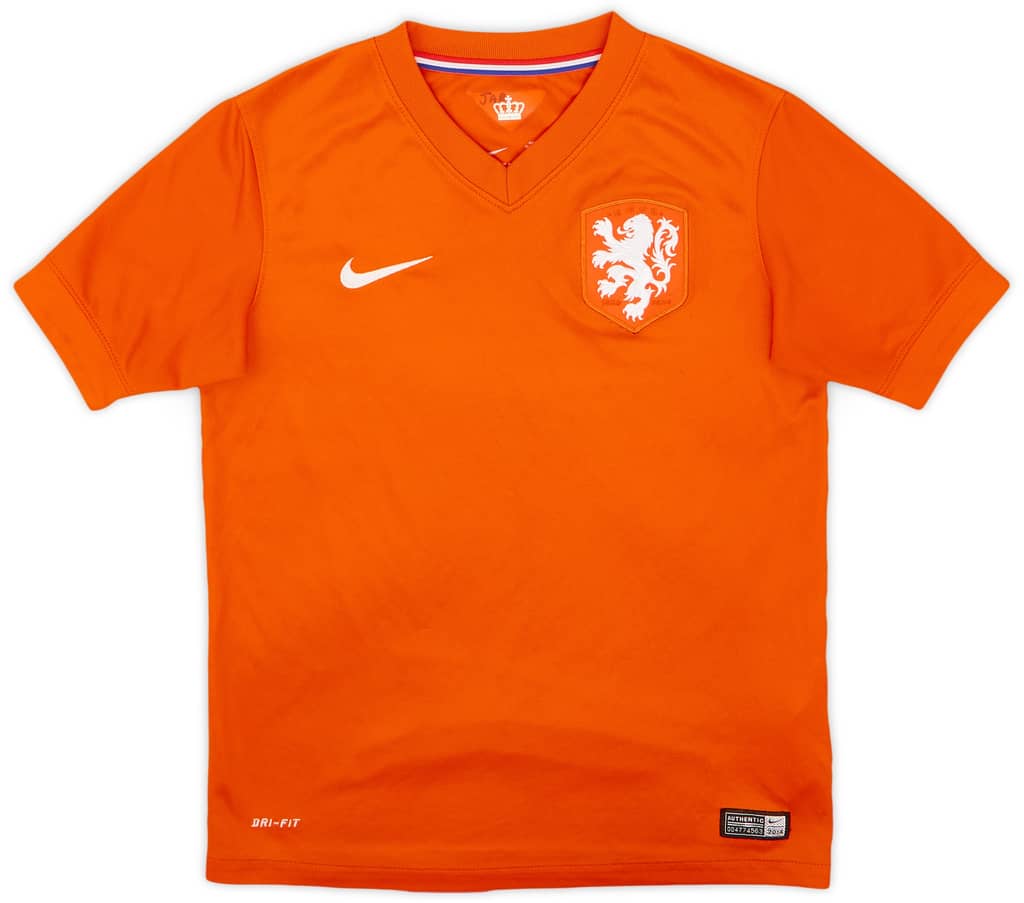 2014-15 Netherlands Home Shirt - 7/10 - (M.Boys)