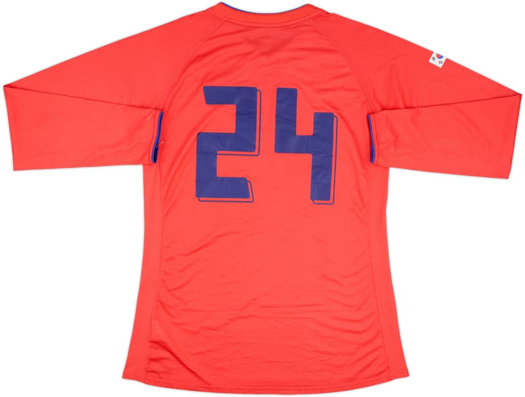 2006-08 South Korea Home L/S Shirt #24 - 8/10 - (XXL)