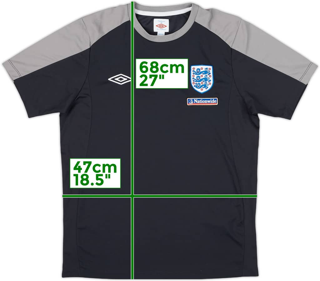 2010-11 England Umbro Training Shirt - 8/10 - (M)