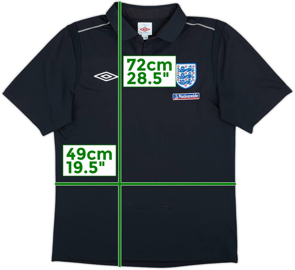 2010-11 Inglaterra Umbro Polo - 6/10 - (M)