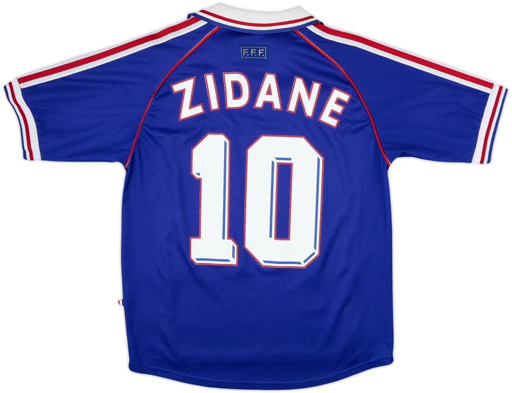 1998-00 France 'Pour Toi Zinedine Zidane' Home Shirt Zidane #10 - 8/10 - (M)