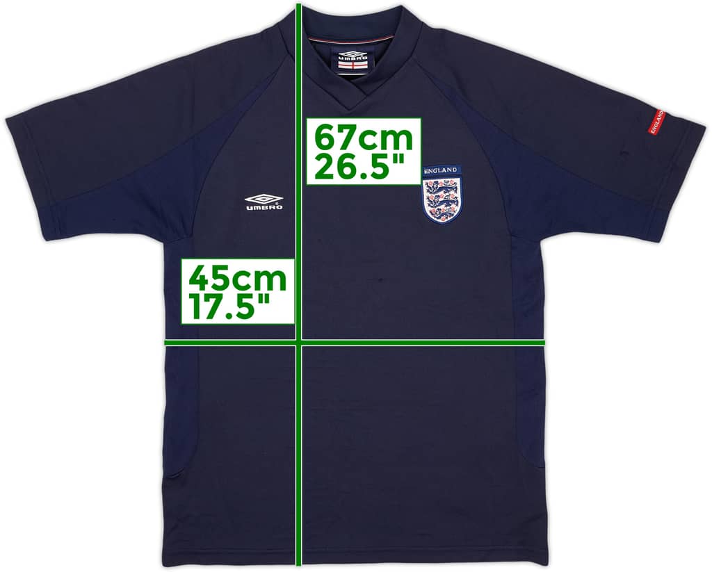 2002-04 England Umbro Training Shirt - 8/10 - (S)