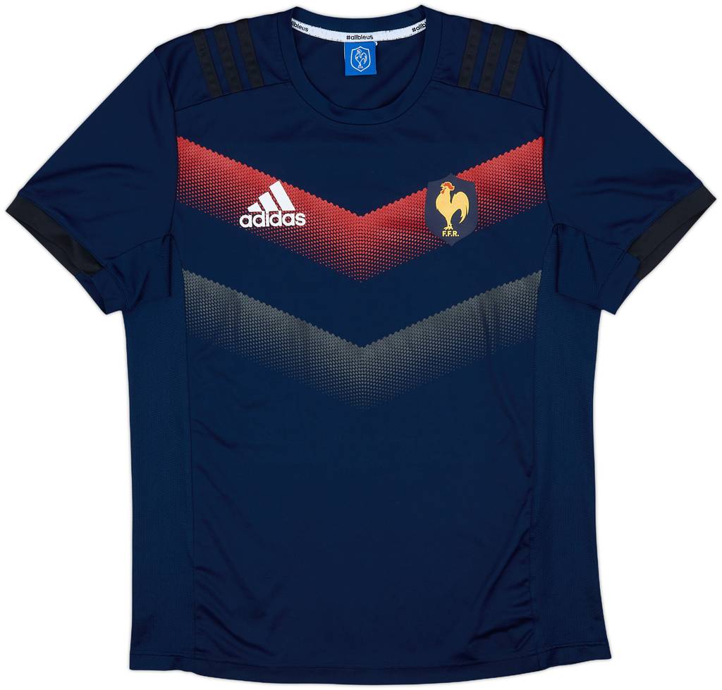 2017-18 France Rugby adidas Training Shirt - 10/10 - (L)