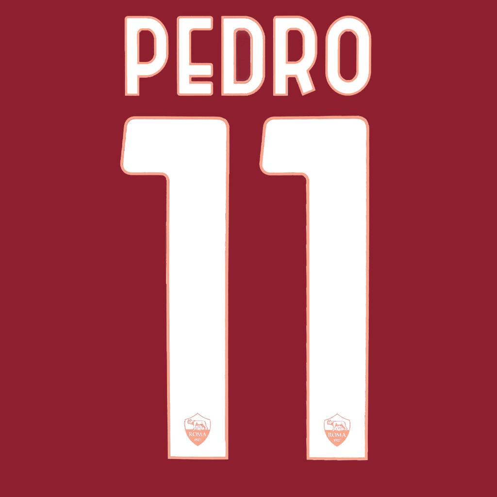 2020-21 Roma Home Pedro #11 Name Set