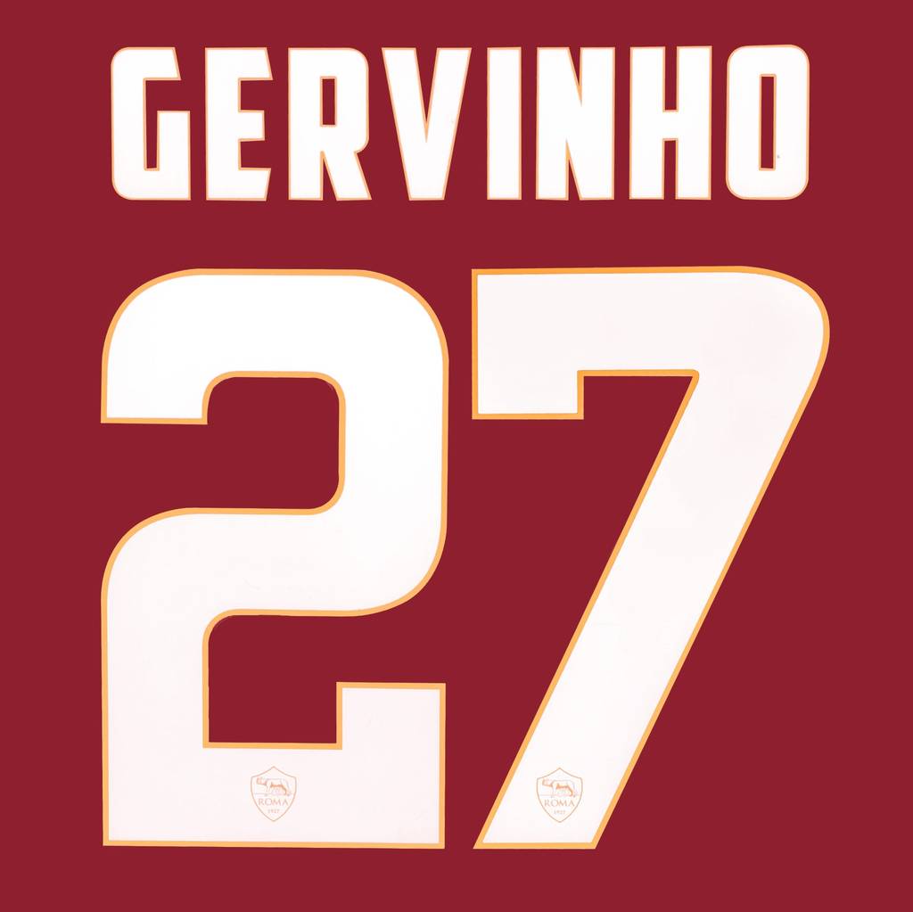 2014-15 Roma Home/Third Gervinho #27 Name Set