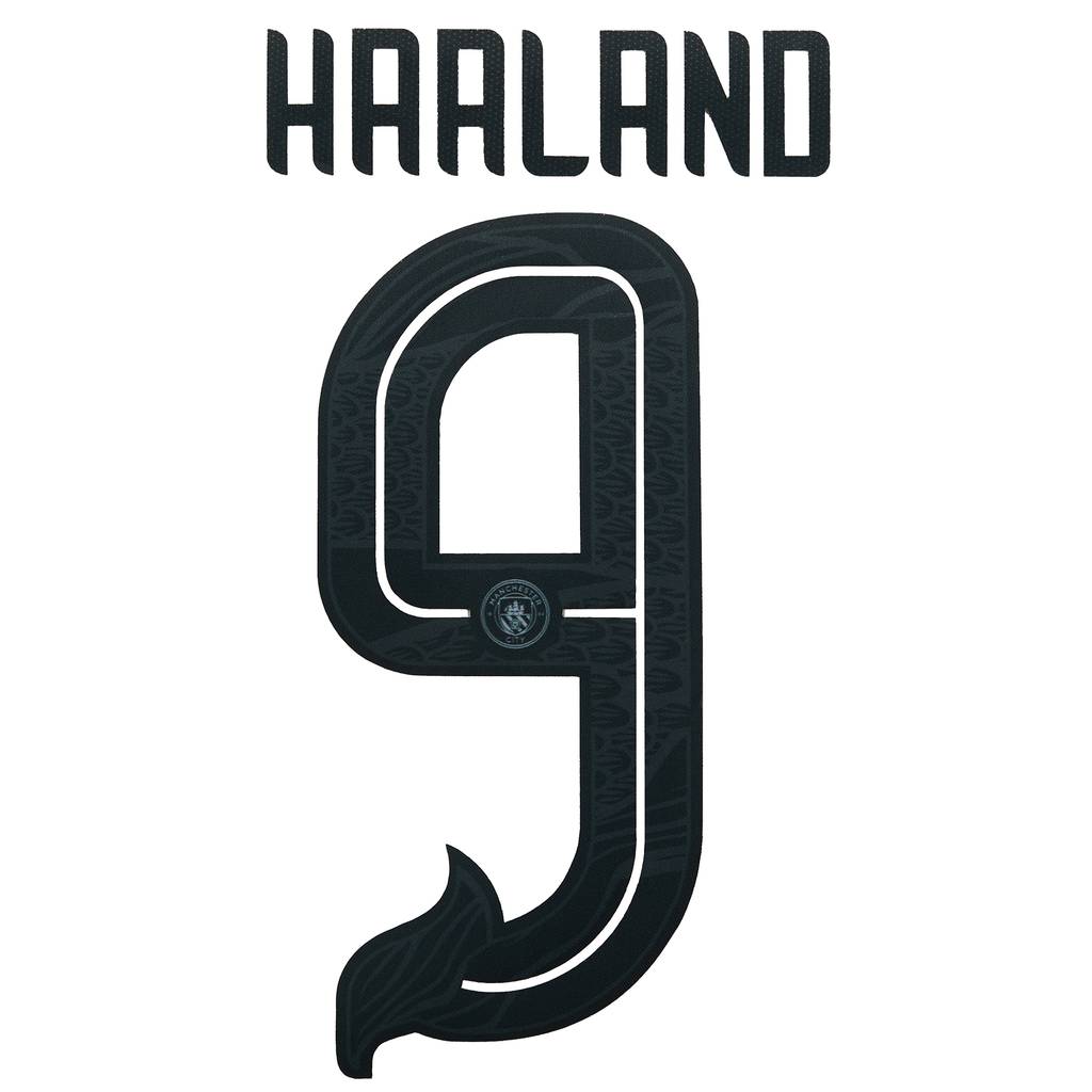 2023-24 Manchester City Fourth Chinese New Year Haaland #9 Kids Name Set