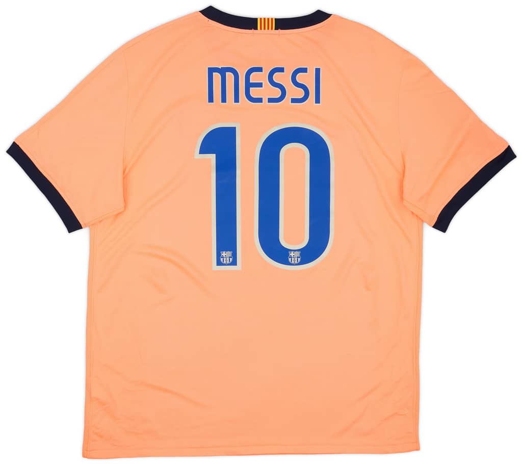 2009-10 Barcelona Away Shirt Messi #10