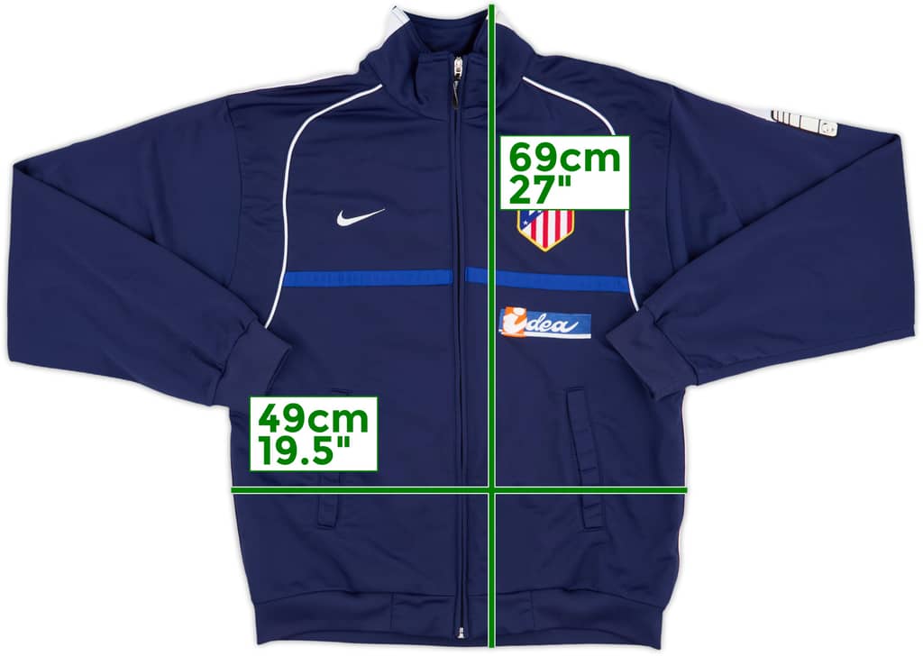2002-03 Atletico Madrid Nike Track Jacket - 9/10 - (S)