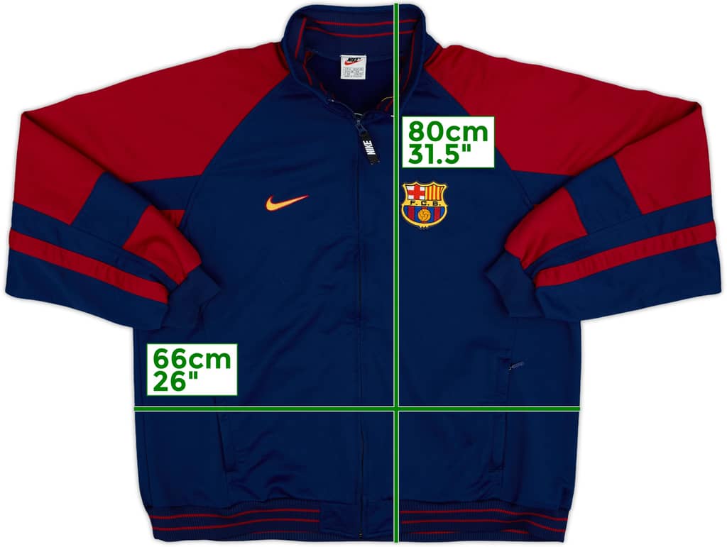 1999-00 Barcelona Nike Track Jacket - 9/10 - (XL)