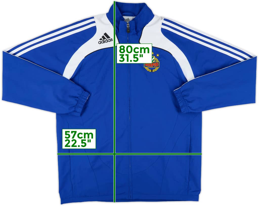 2008-09 Rapid Vienna adidas Track Jacket - 8/10 - (S)
