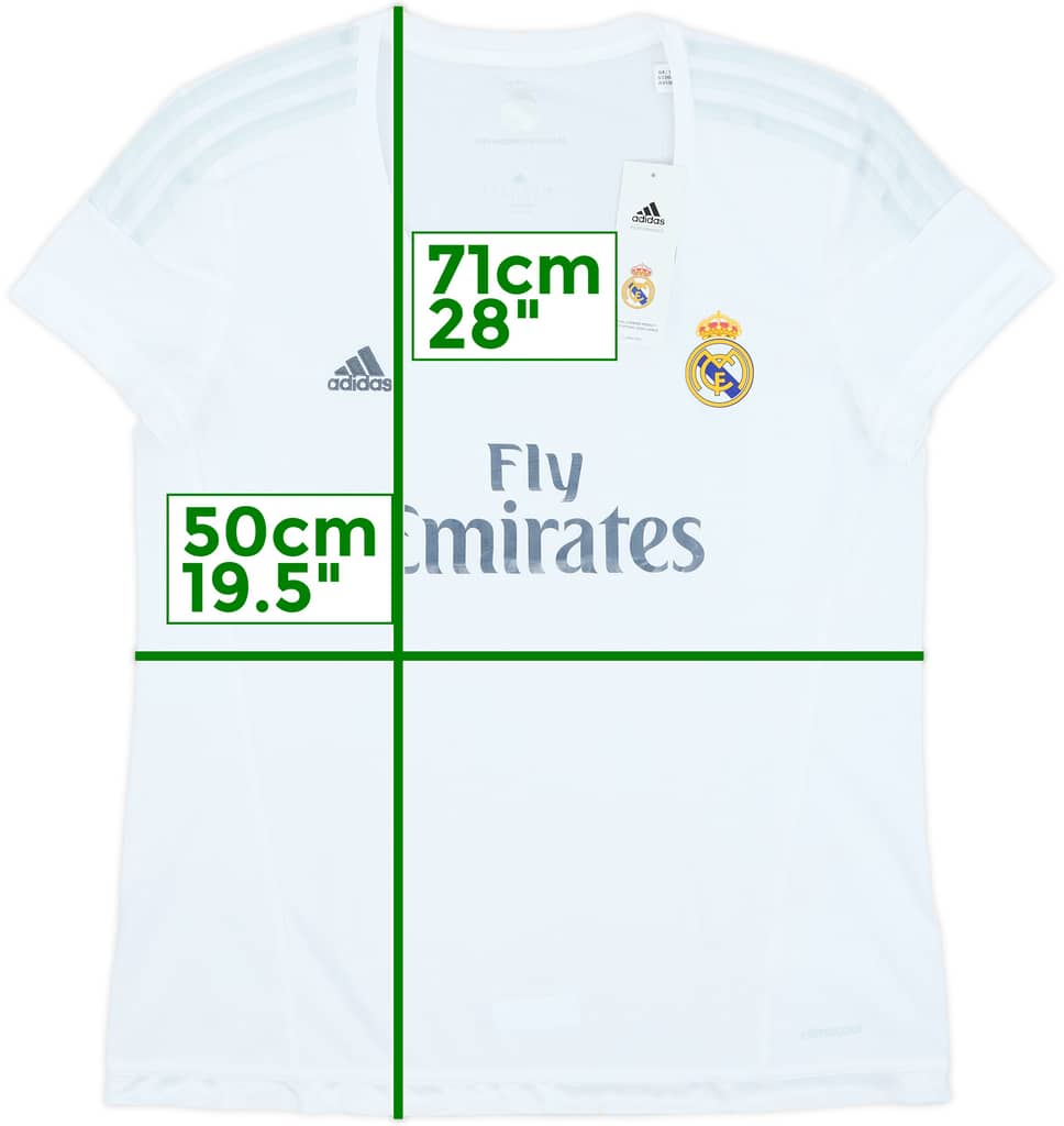 2015-16 Real Madrid Home Shirt (Women's XL)