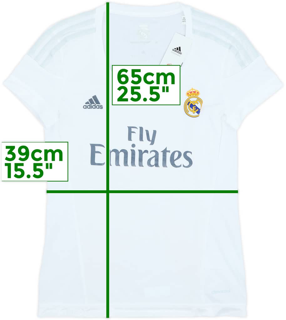 2015-16 Real Madrid Home Shirt (Women's S)