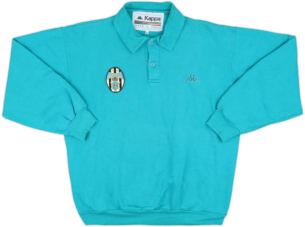 1989-91 Juventus Kappa Polo L/S Shirt - 8/10 - (XL)