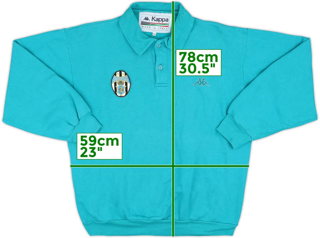 1989-91 Juventus Kappa Polo L/S Shirt - 8/10 - (XL)