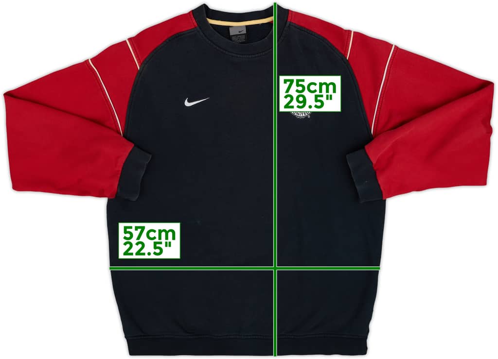 2003-04 Manchester United Nike Sweat Top - 6/10 - (L)