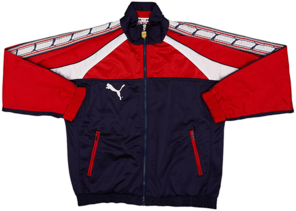 1996-98 Atletico Madrid Puma Track Jacket - 8/10 - (L)