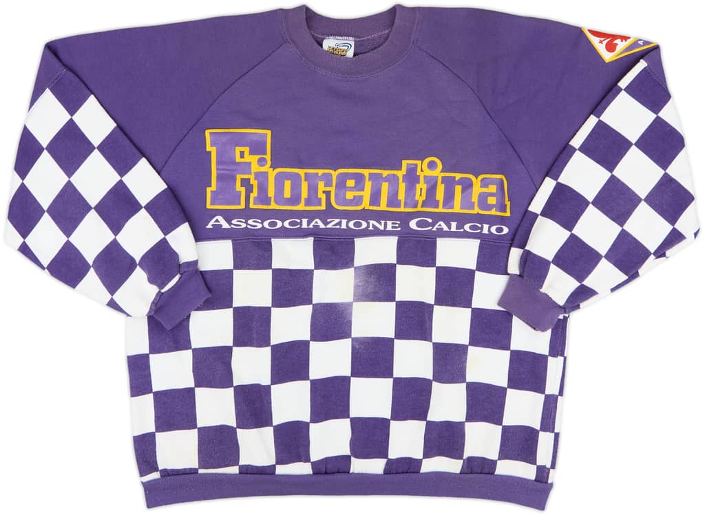 1990-91 Fiorentina Le Felpe Dei Grandi Club Sweat Top - 7/10 - (L)