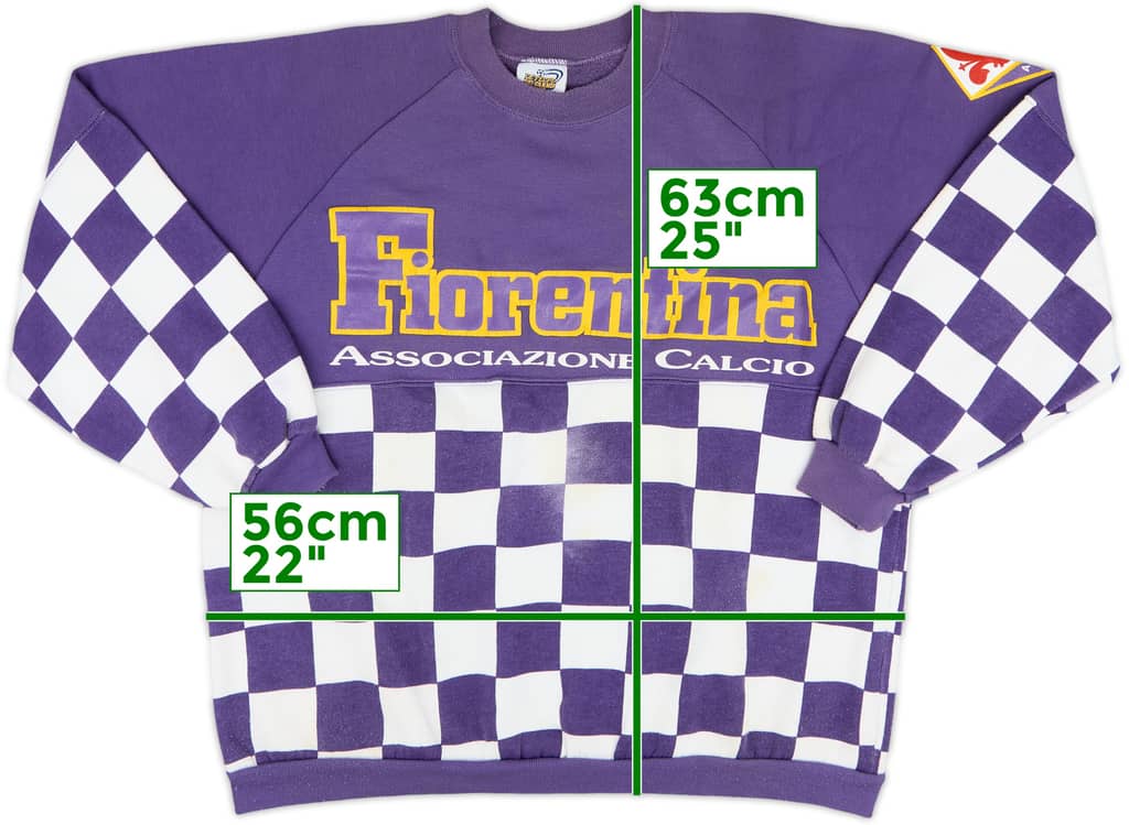 1990-91 Fiorentina Le Felpe Dei Grandi Club Sweat Top - 7/10 - (L)