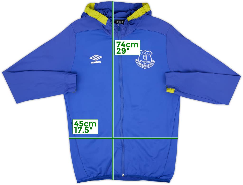 2015-16 Everton Umbro Hooded Track Jacket - 8/10 - (M)