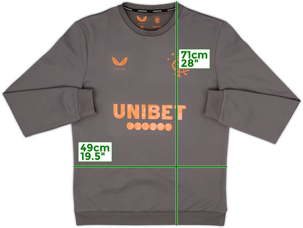 2020-21 Rangers Castore Sweat Top - 10/10 - (M)