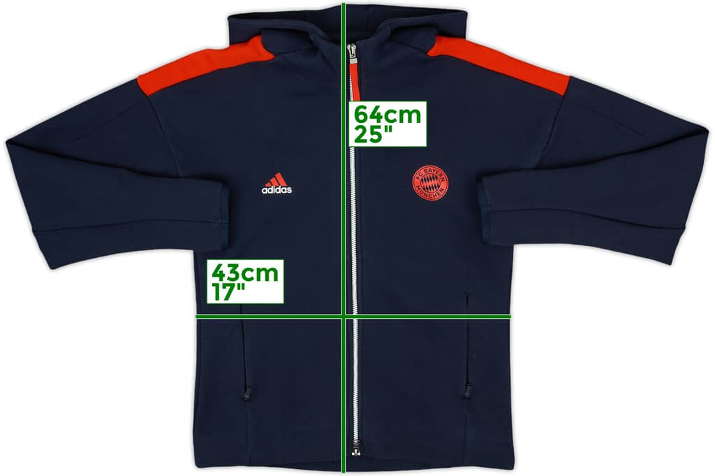 2021-22 Bayern Munich adidas Hooded Track Jacket - 9/10 - (Women's M)