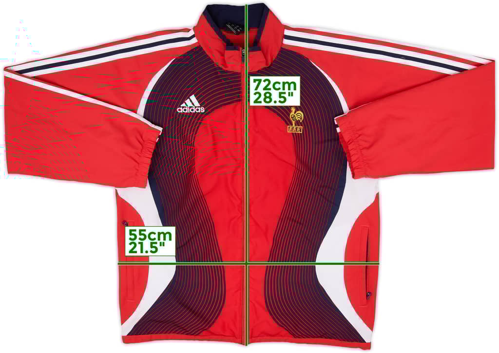 2007-08 France adidas Track Jacket - 8/10 - (M)