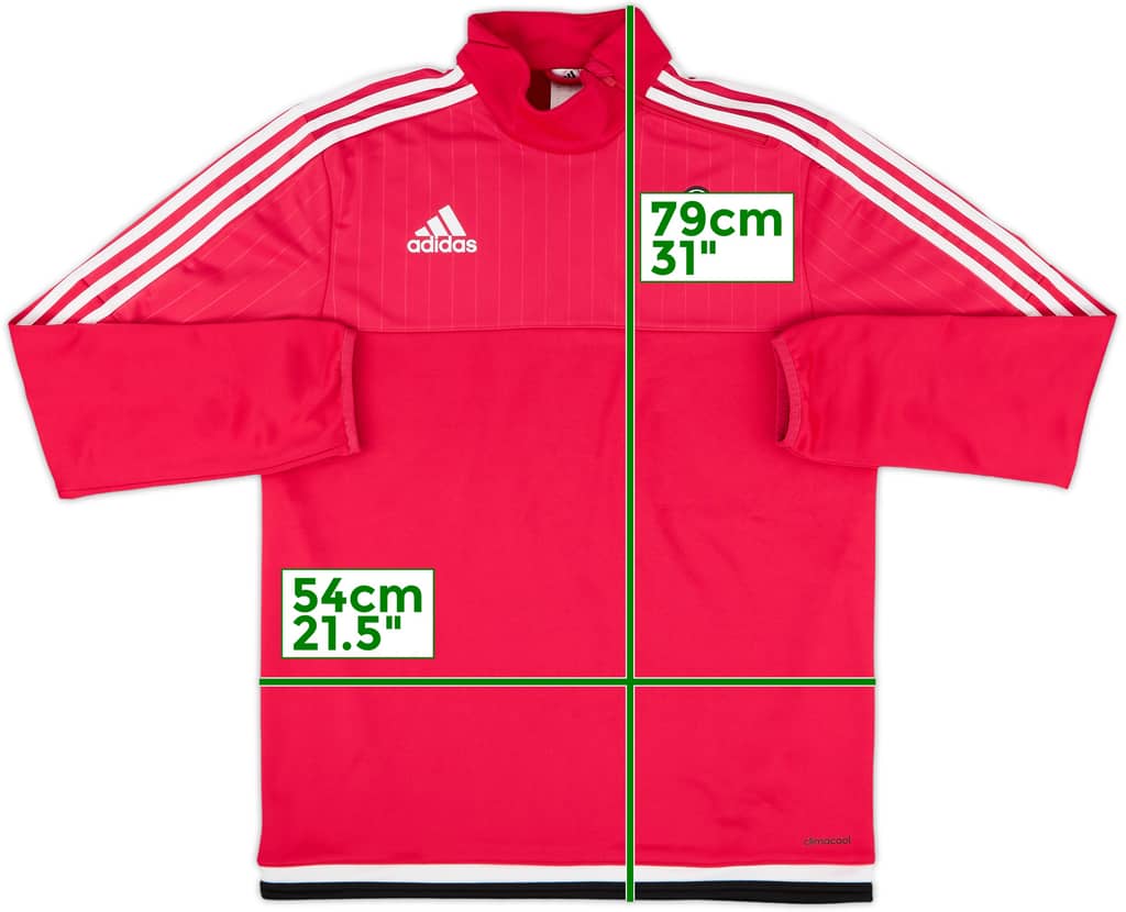 2015-16 Juventus adidas 1/4 Zip Sweat Top - 9/10 - (M)