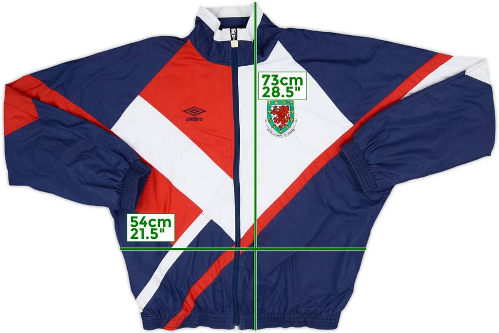 1992-94 Wales Umbro Track Jacket - 7/10 - (L)