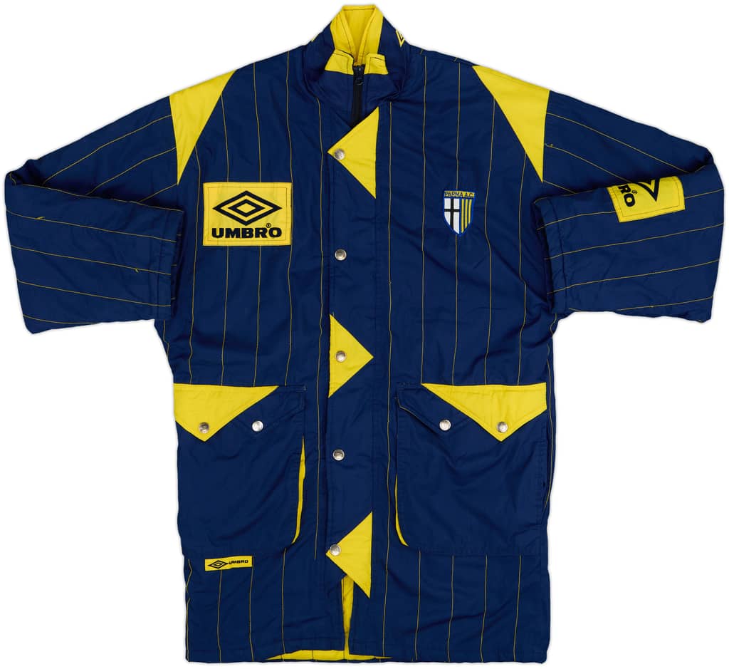 1992-93 Parma Umbro Padded Bench Coat - 8/10 - (S)