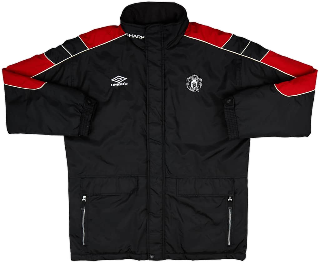 1999-00 Manchester United Umbro Padded Bench Coat - 9/10 - (L)