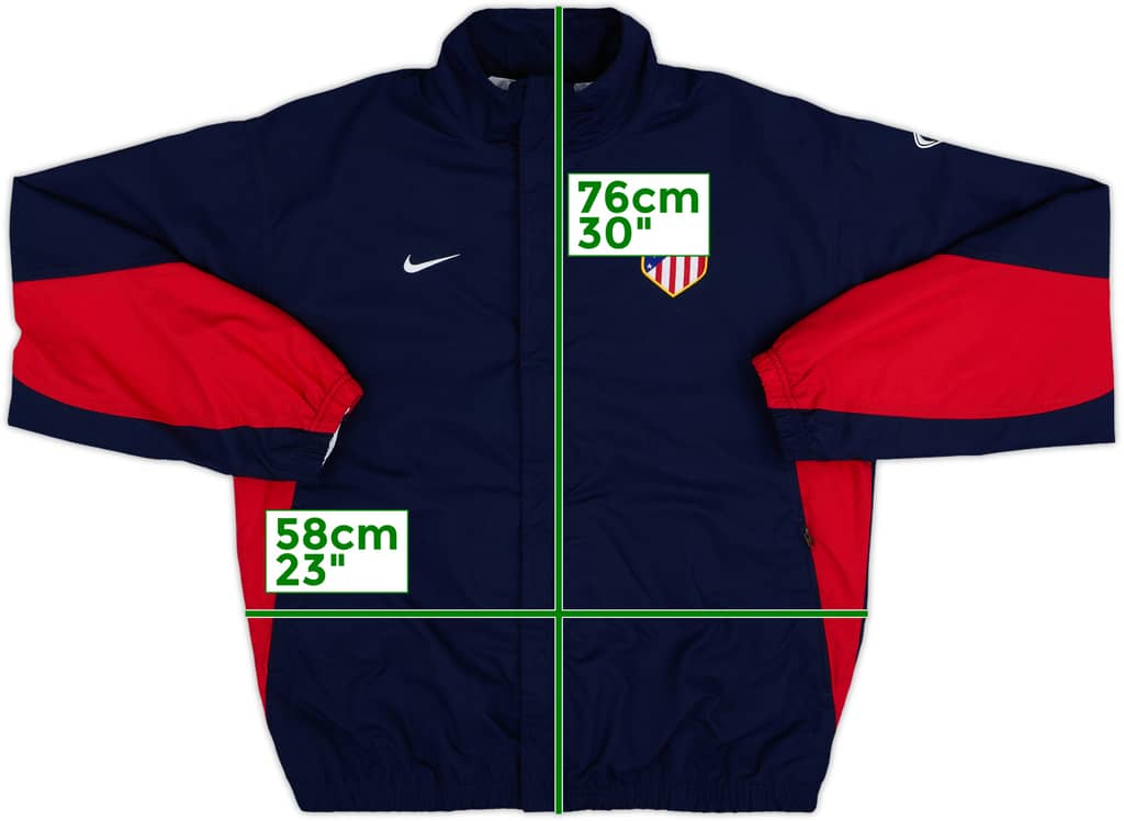 2003-04 Atletico Madrid Nike Track Jacket - 8/10 - (M)