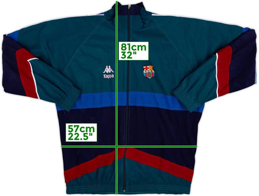 1995-97 Barcelona Kappa Track Jacket - 8/10 - (XL)