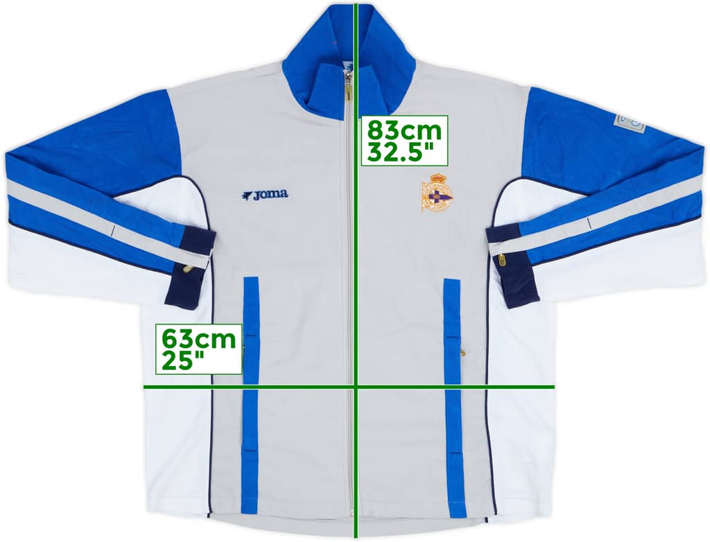 2005-06 Deportivo de La Coruna Joma Track Jacket - 8/10 - (M)