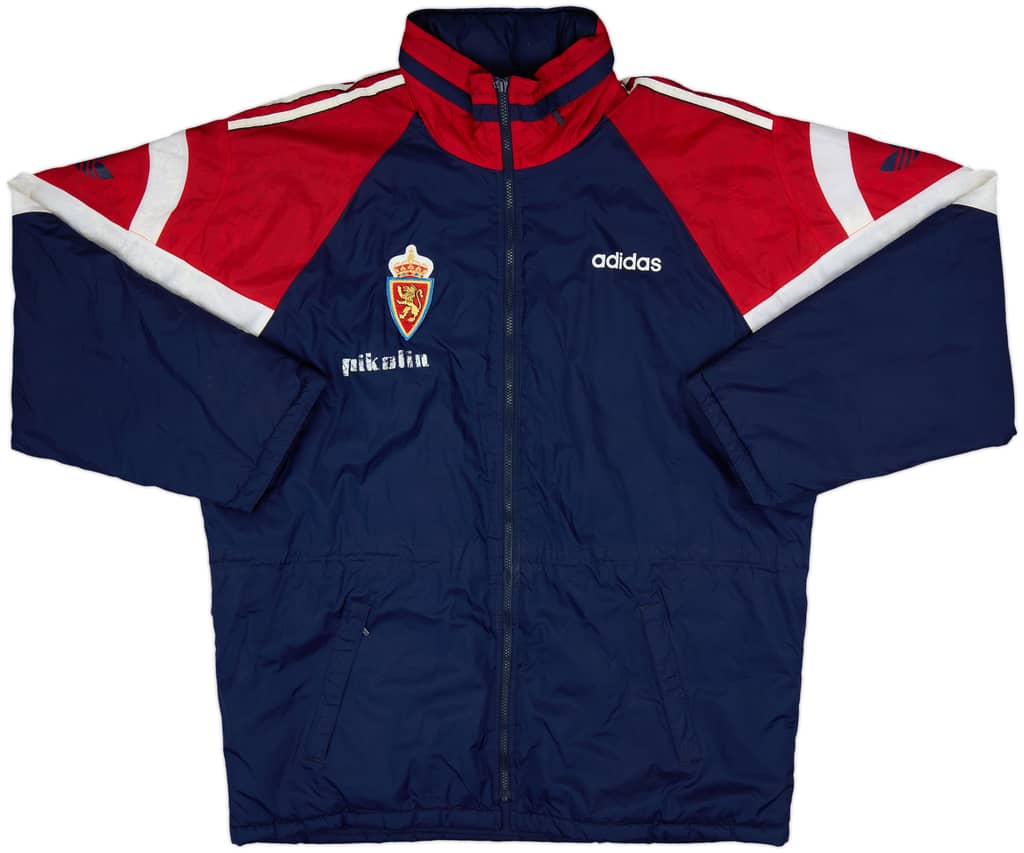 1995-96 Real Zaragoza adidas Padded Bench Coat - 7/10 - (L)